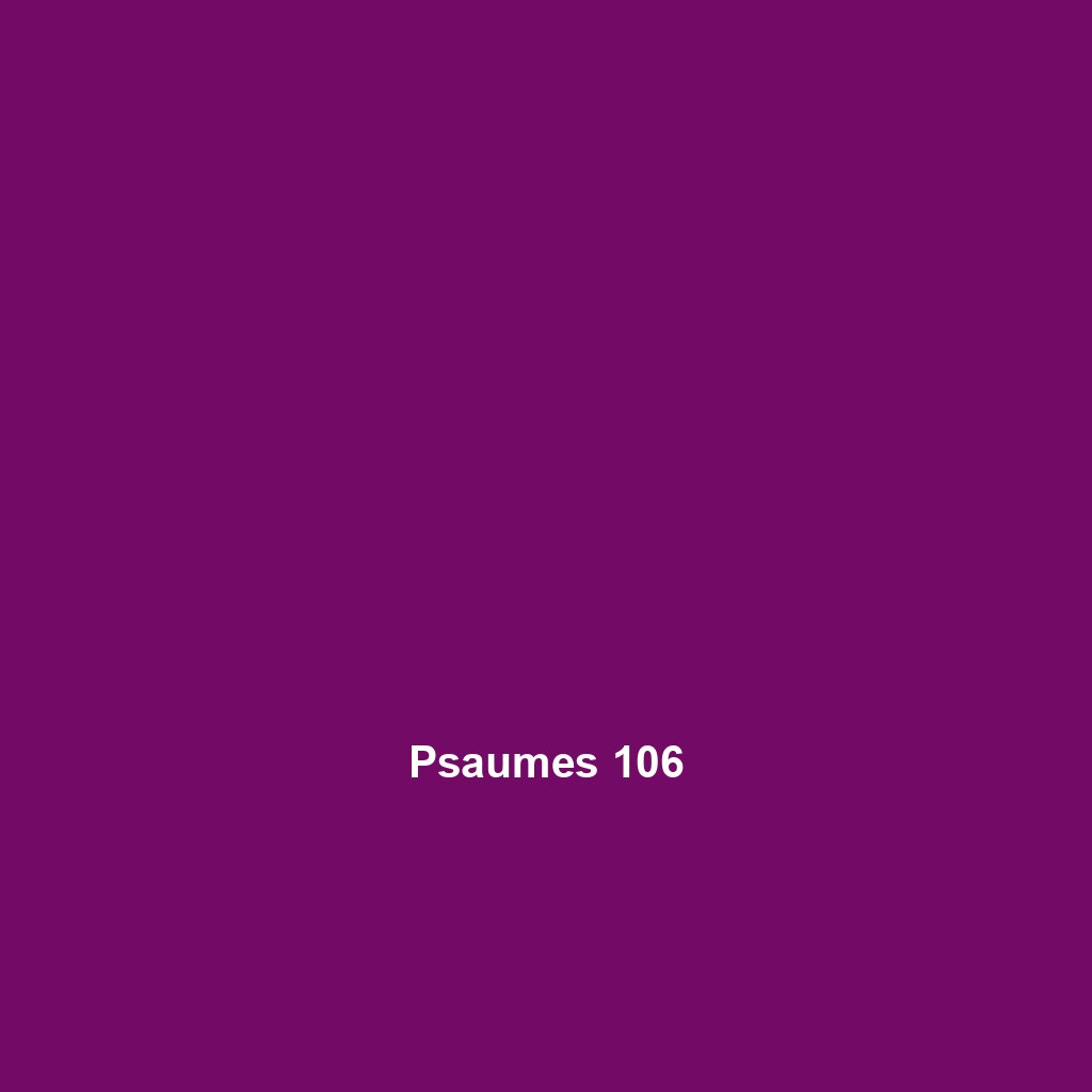 Psaumes 106