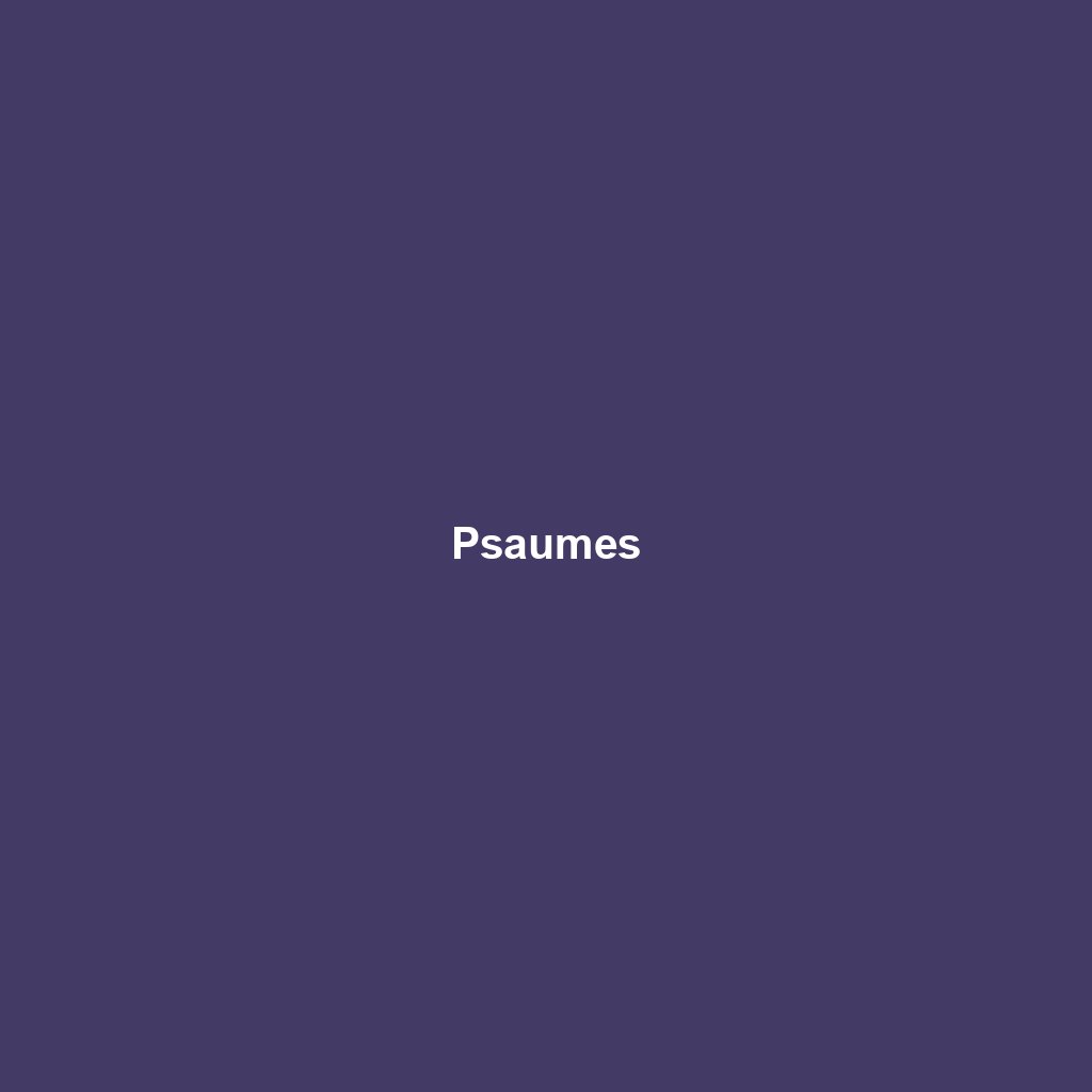 Psaumes