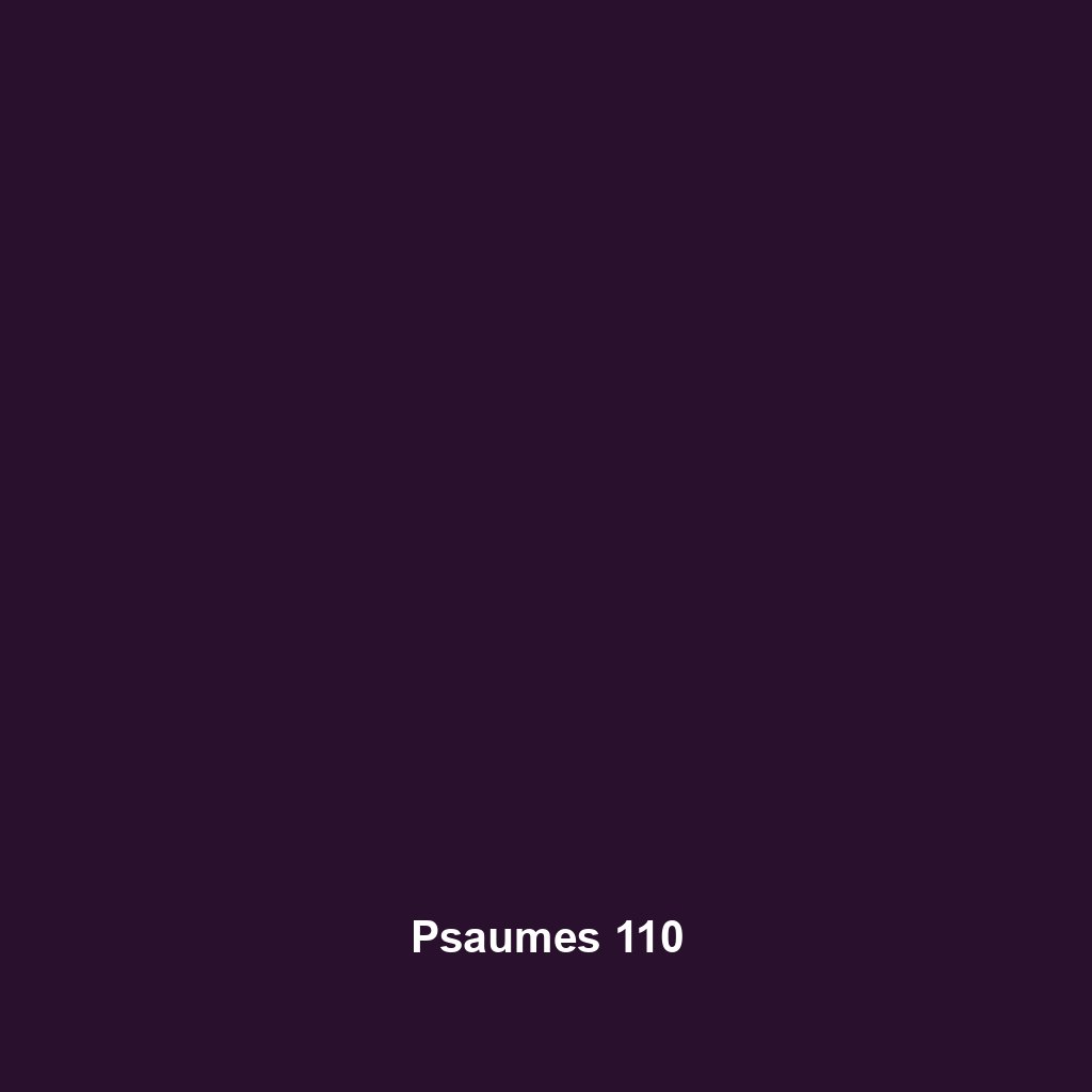 Psaumes 110