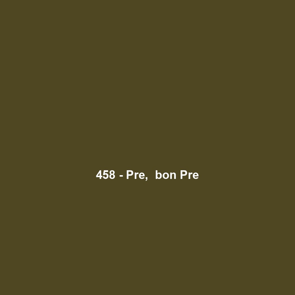 458 - Pre,  bon Pre