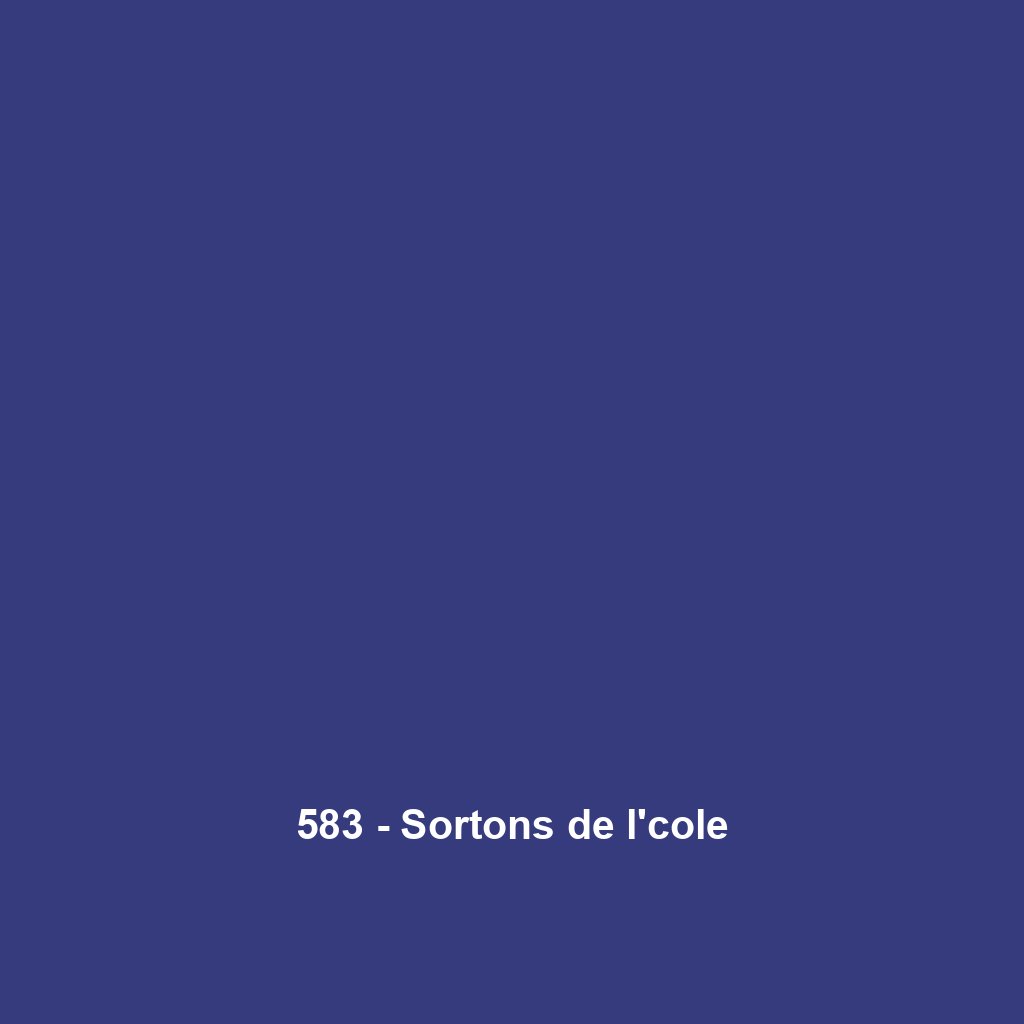 583 - Sortons de l'cole