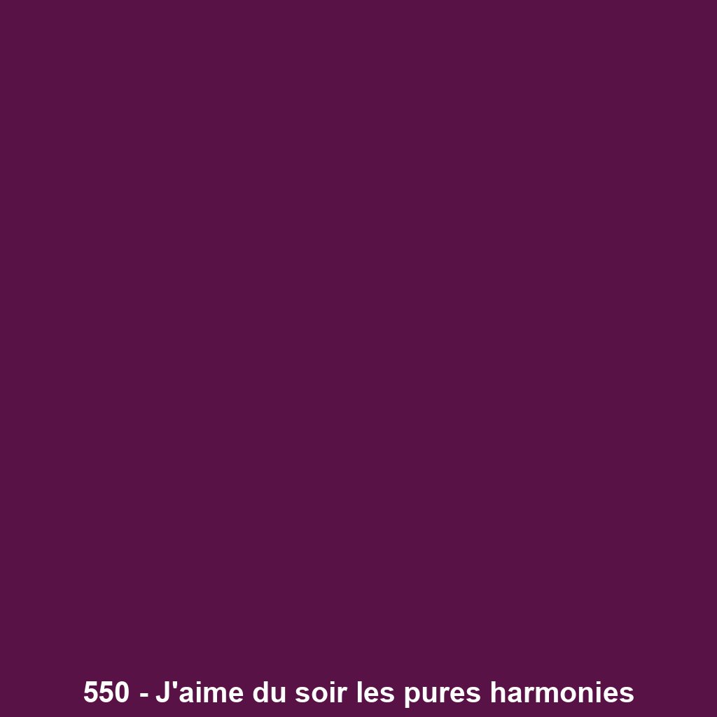 550 - J'aime du soir les pures harmonies