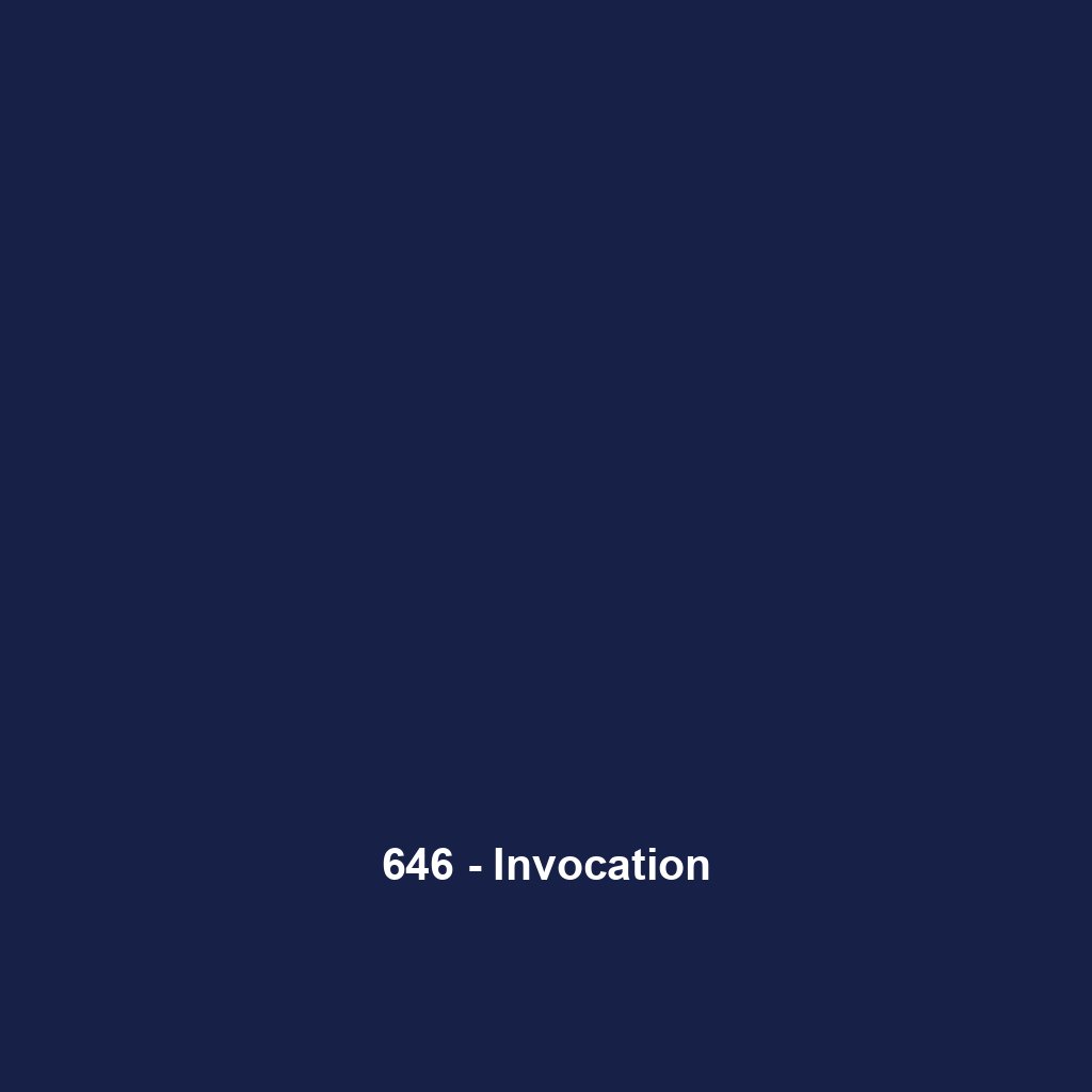 646 - Invocation